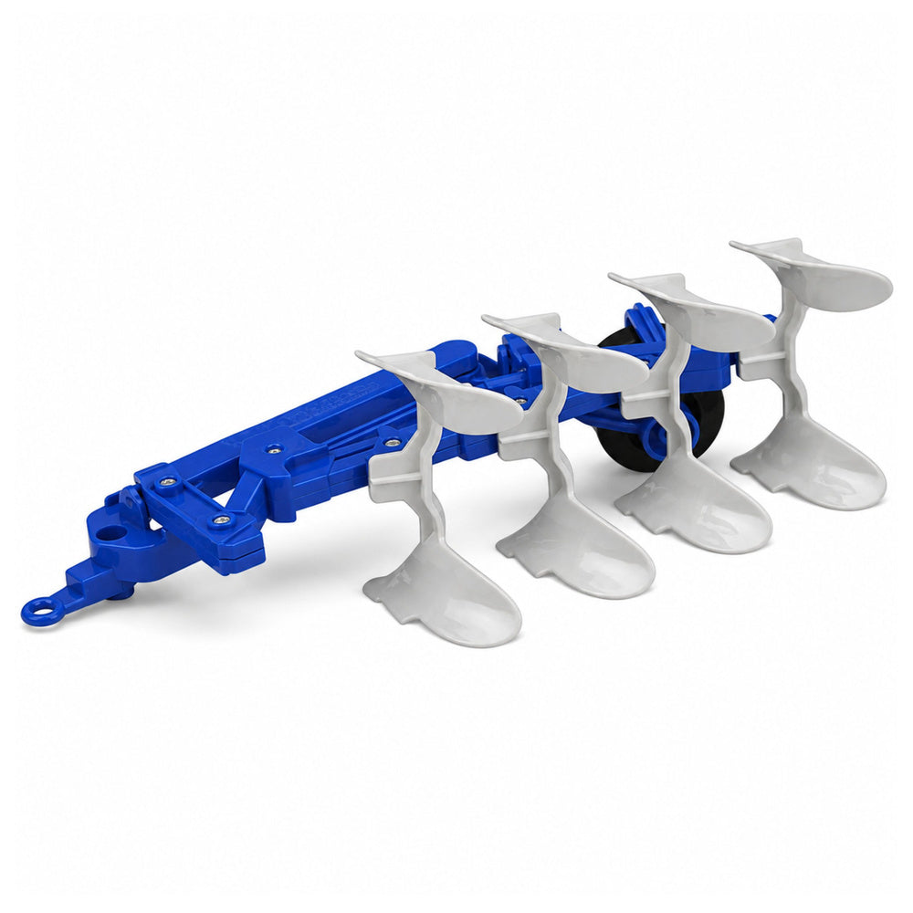 Agricultural Combine Harvester with Header and Plow Farmer Figures Horse Lights Sounds 4 pcs.
