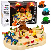 Interactive Manual Arcade Track with Dinosaurs 8 Challenges Vehicles
