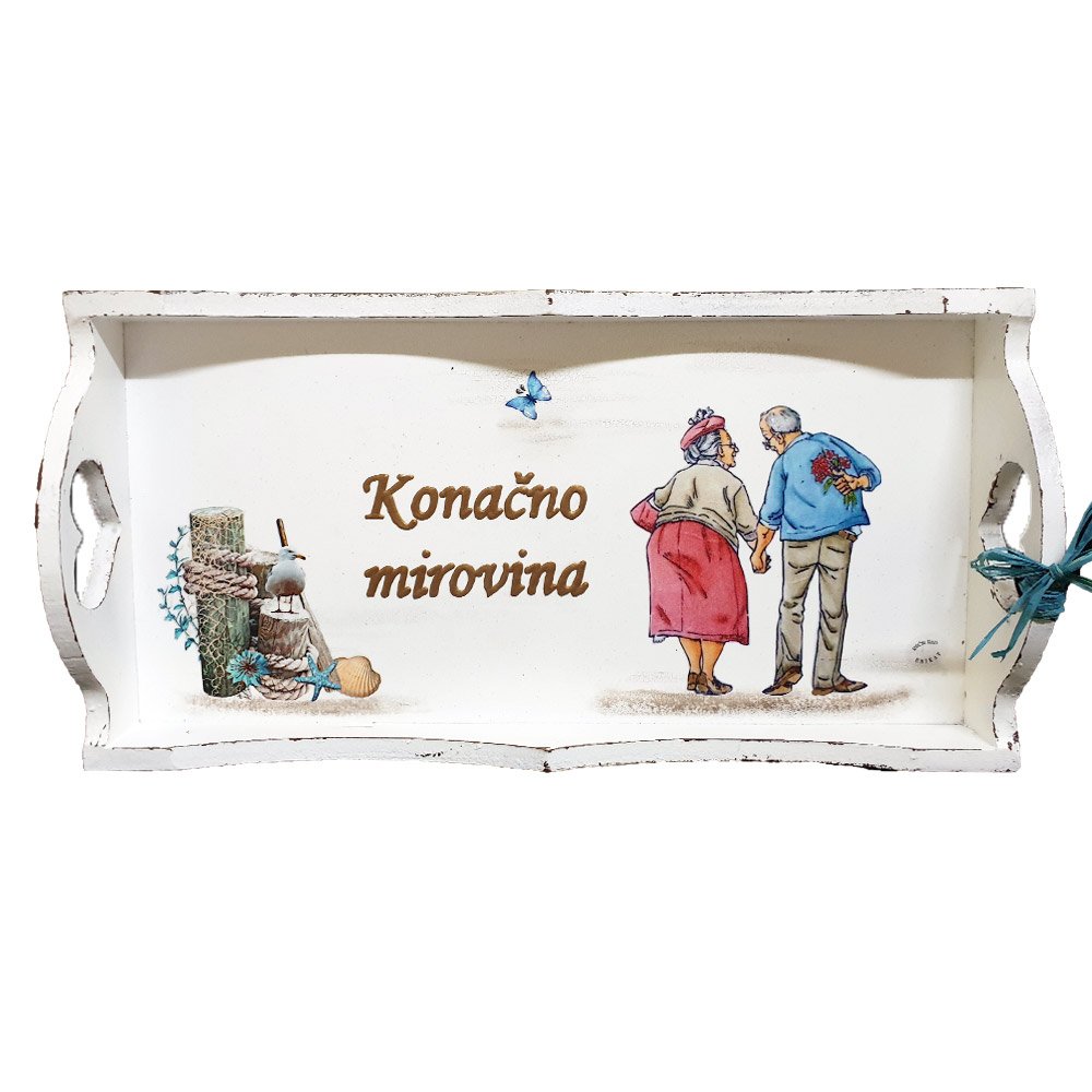 Dárek k odchodu do důchodu! Podnos Š16128