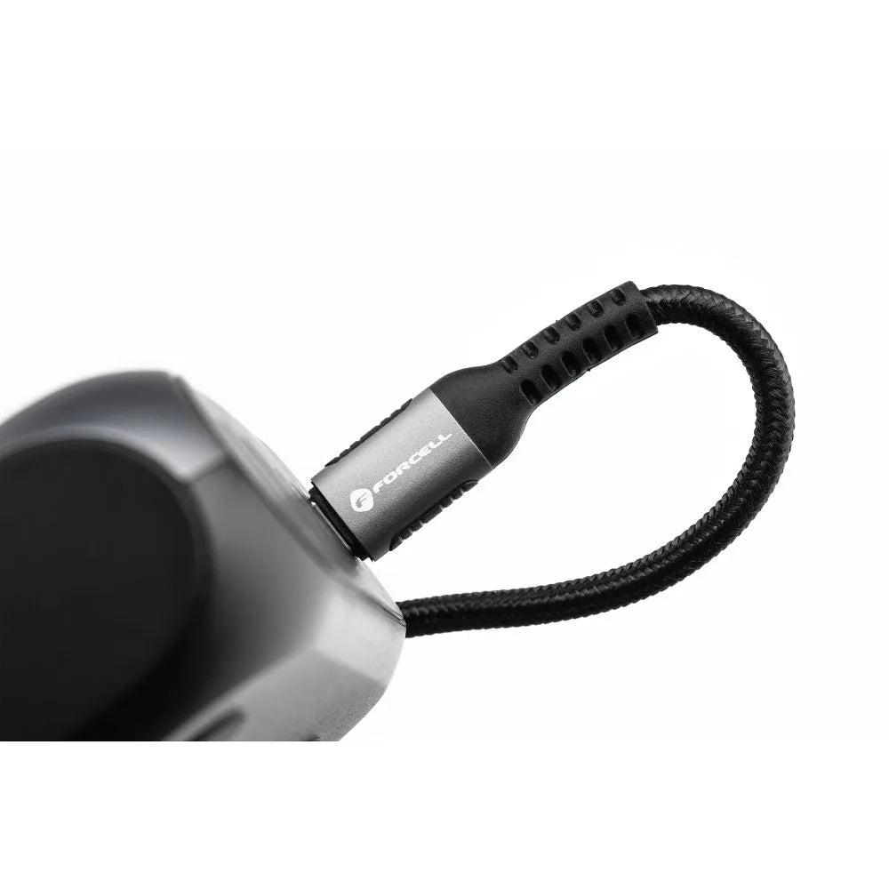 FORCELL F-ENERGY C263 Kabel Type-C na Type-C QC4.0 PD 5A 240W Cafule 2m černý