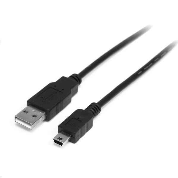 StarTech.com USB2HABM1M USB kabel 1 m USB 2.0 USB A Mini-USB B Crno