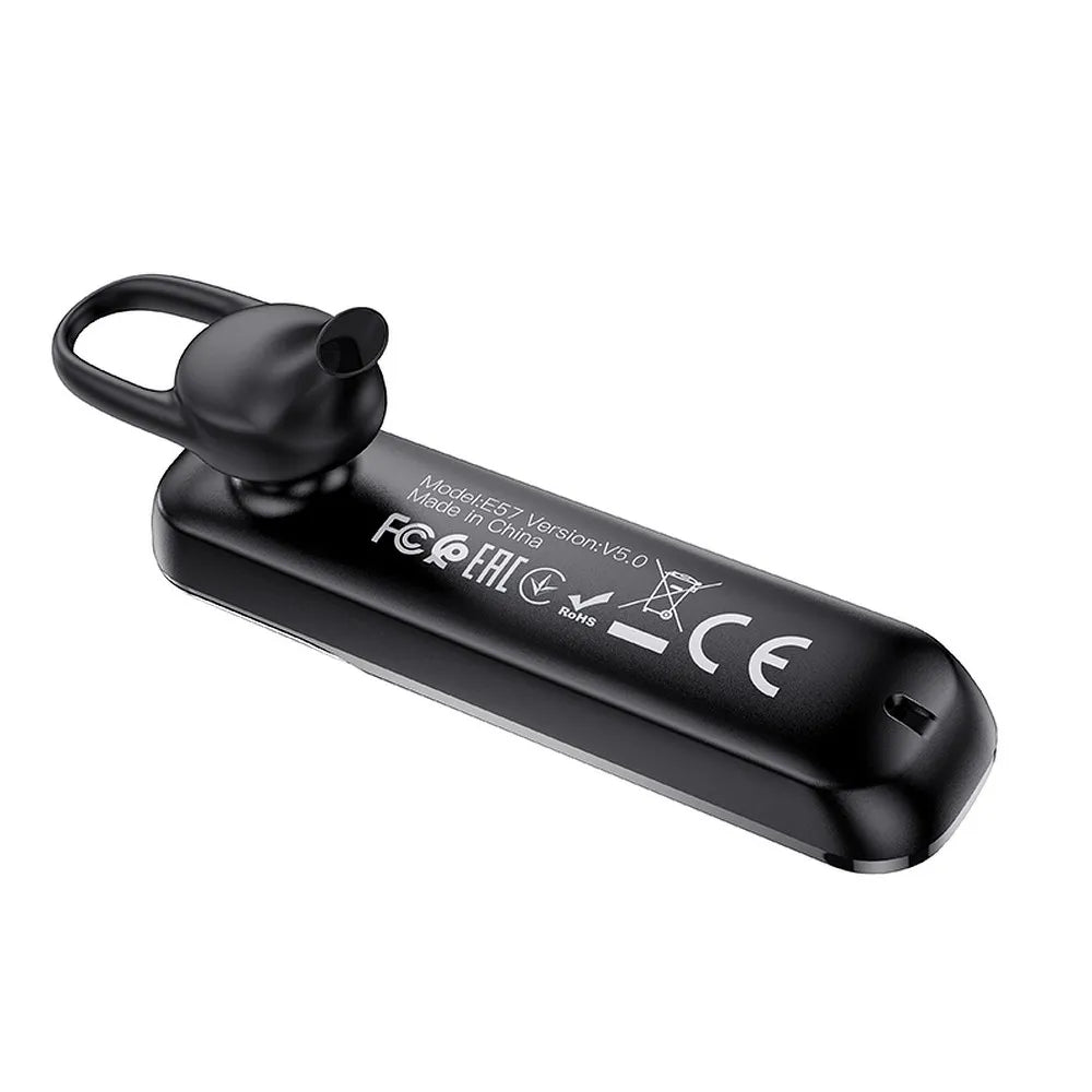 HOCO E57 bezdrátové Bluetooth sluchátko černé