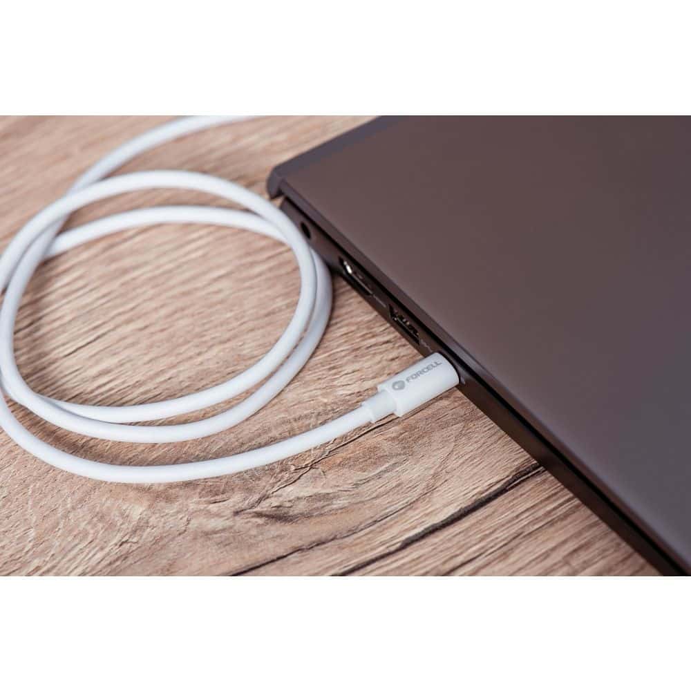 FORCELL kabel Type- C na Type- C QC4.0 5A/20V PD100W C339 2m bílý