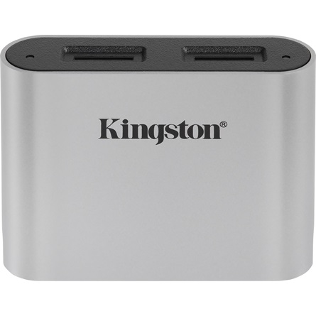 Kingston Technology Workflow microSD Reader Crno, Srebro