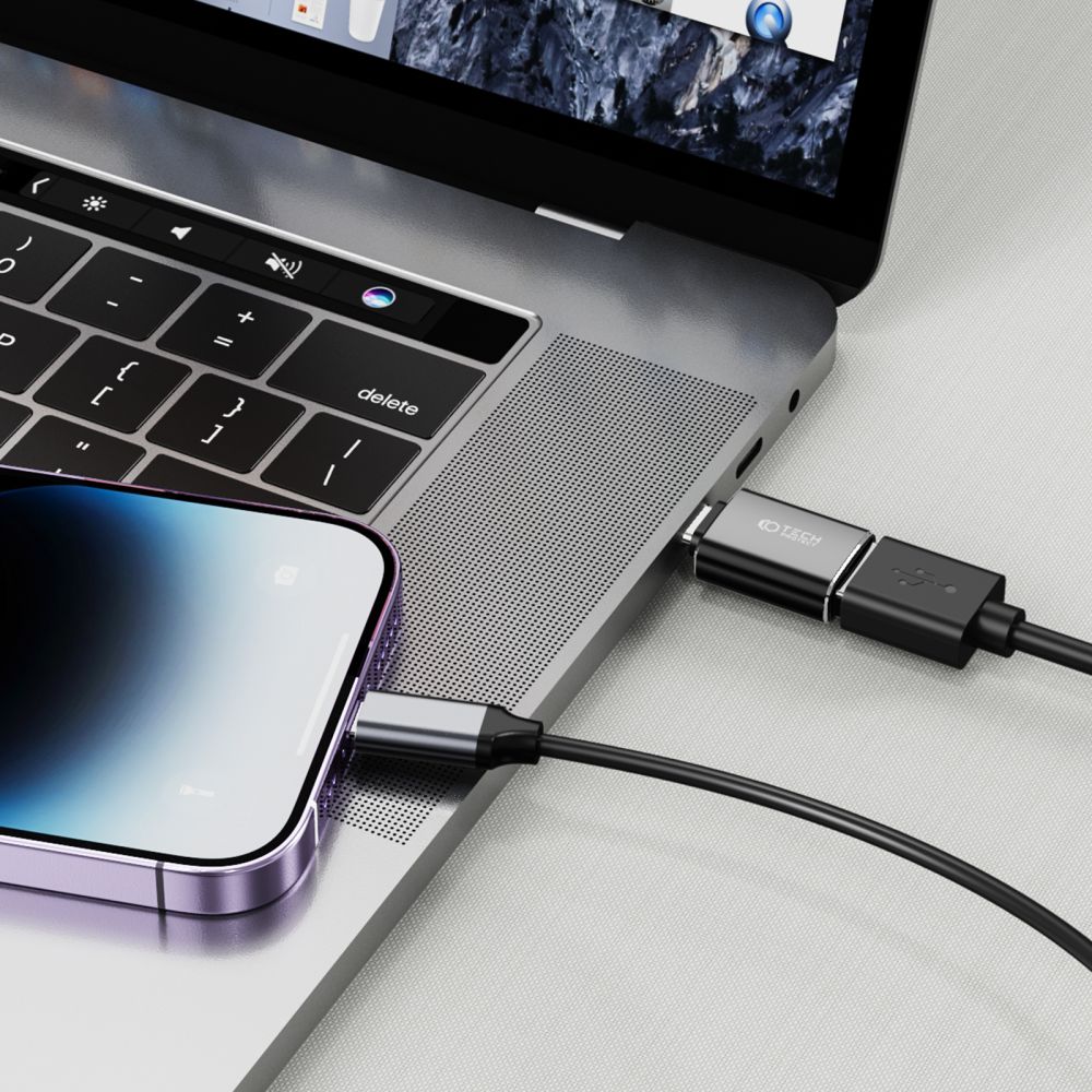 TECH-PROTECT ULTRABOOST ADAPTÉR USB NA TYPE-C ČERNÝ