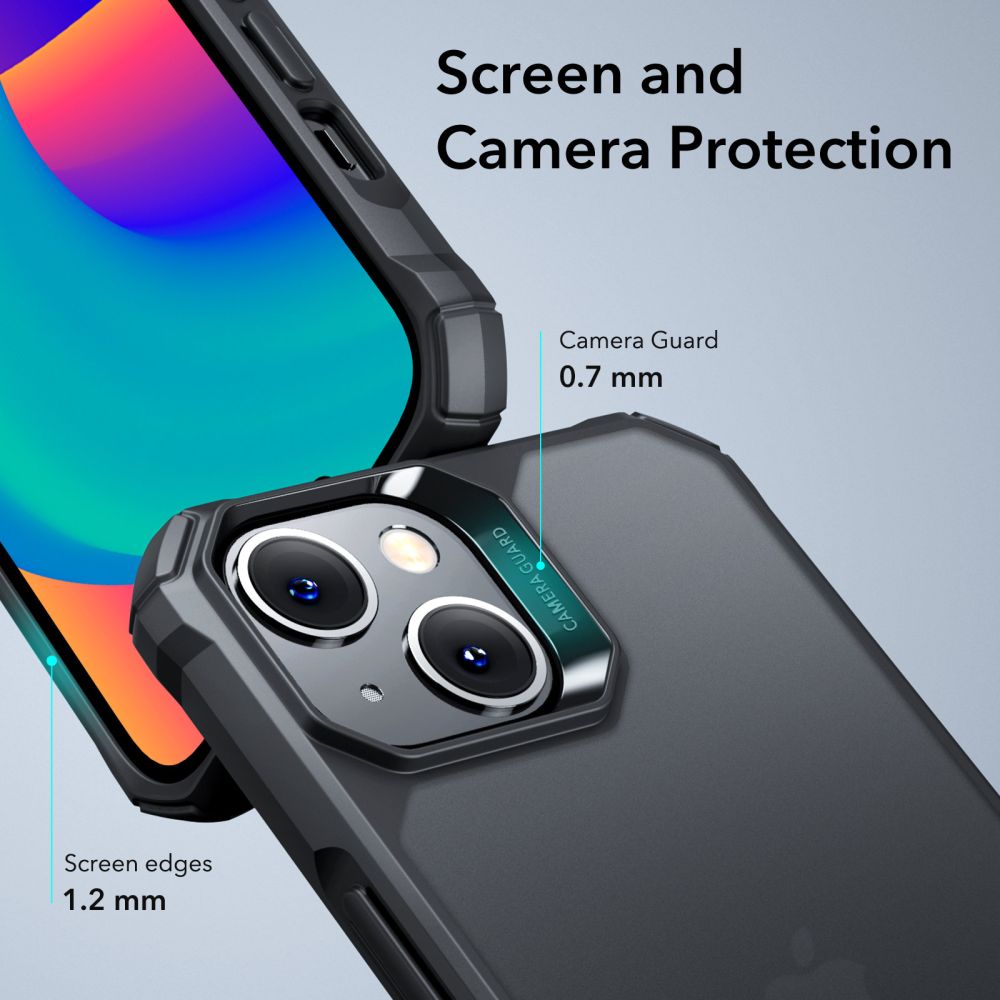 ESR AIR ARMOR POUZDRO PRO IPHONE 14 PLUS/ 15 PLUS MATNÁ ČERNÁ