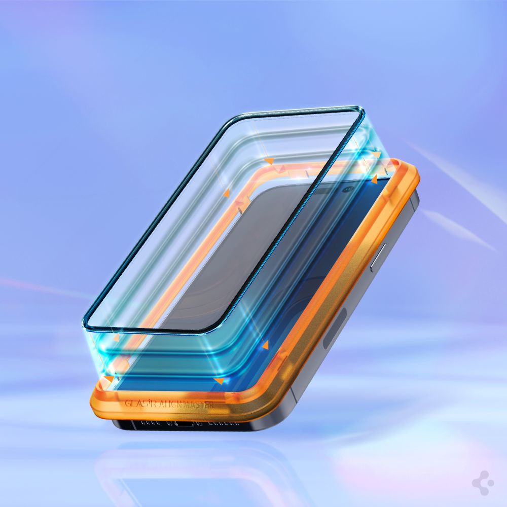 SPIGEN ALM GLASS FC TVRZENÉ SKLO 2-KUSY PRO IPHONE 14 PRO ČERNÉ