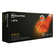 Jednokratne rukavice MERCATOR GOGRIP PRO narančaste bez pudera 50 kom - XL