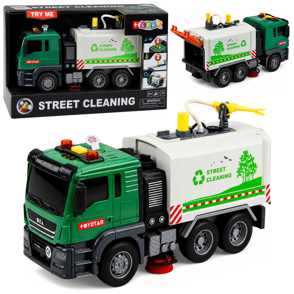 Street Sweeper Truck Water Function Lights Sounds 1:14