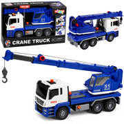 Construction Crane Truck Adjustable Lights Sounds Blue
