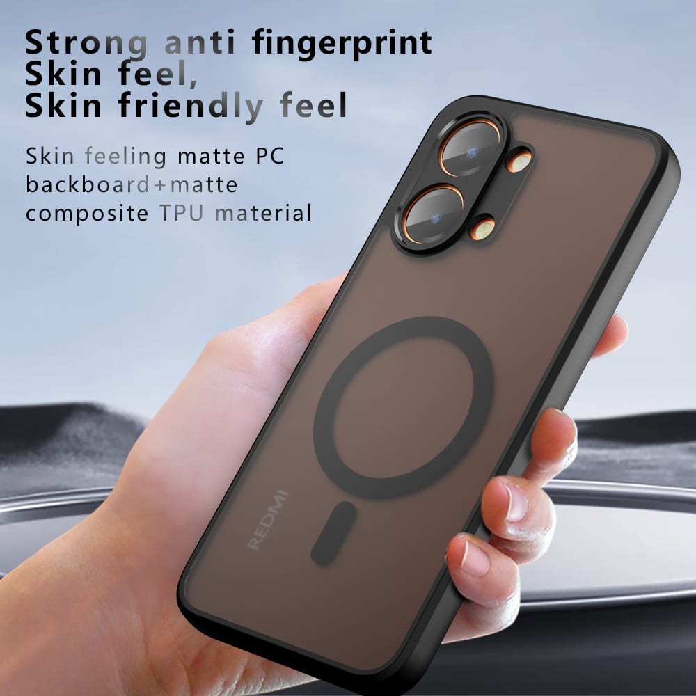 Techsuit - PureFrost MagSafe maska za Xiaomi Poco X8 Pro Max - matirano crna