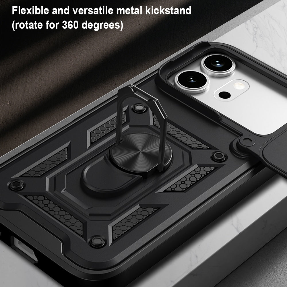 Techsuit – serija CamShield zaštitna maskica za Honor 600 / 600 Pro – crna