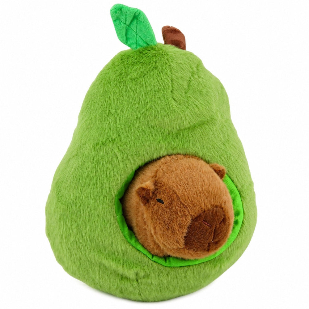 Green Avocado with Capybara 2 in 1 Plush Toy 25 cm