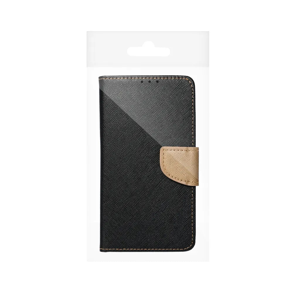 Pouzdrové knížkové pouzdro Fancy Book pro XIAOMI Redmi 13c / POCO C65 černé / zlaté