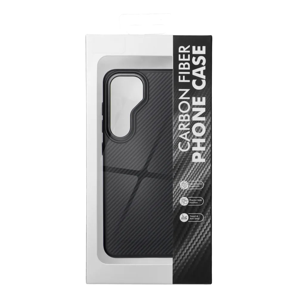 Carbon Elite Mag Cover kryt kompatibilní s MagSafe pro Samsung Galaxy S25 černý