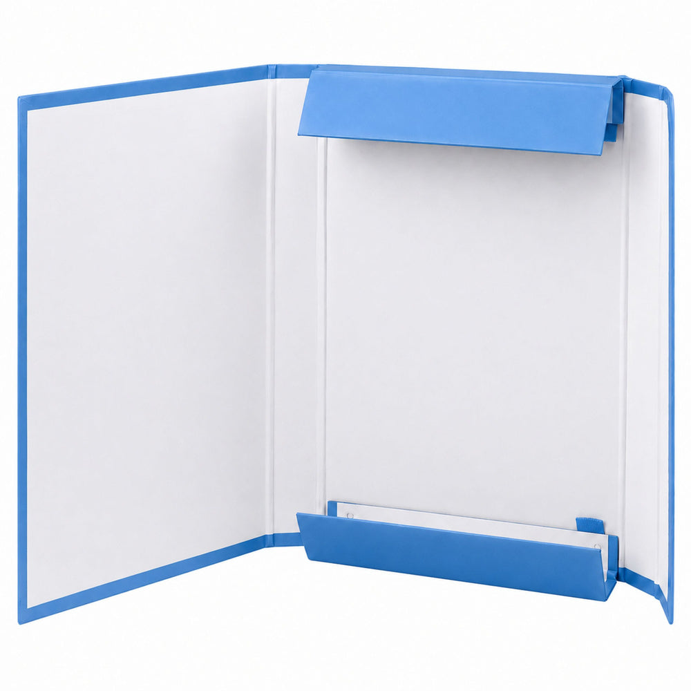 Blue Office Folder with Elastic Band for Documents A4/4.5 cm