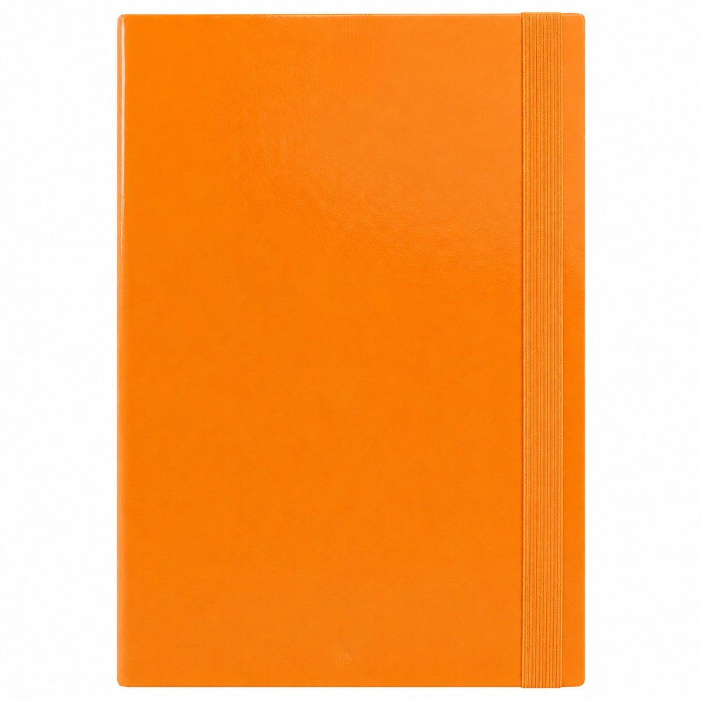 Folder for documents with elastic band, hard, office, orange, A4/4.5 cm