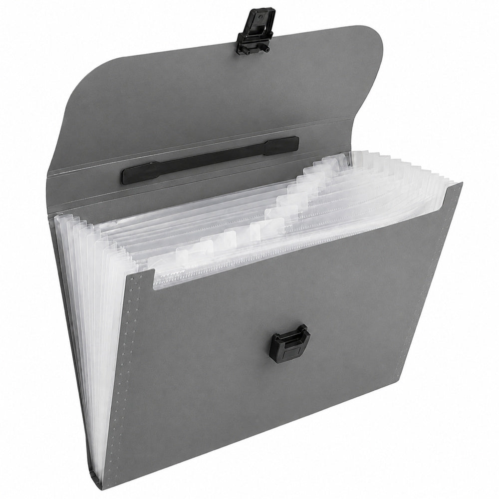 Folder Folder Organizer for Documents, 13 Compartments, Gray, A4, Holder
