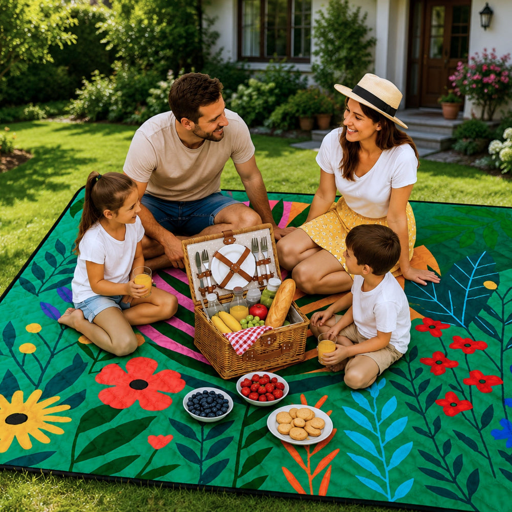 Deka za piknik 100 x 150 cm - šarena
