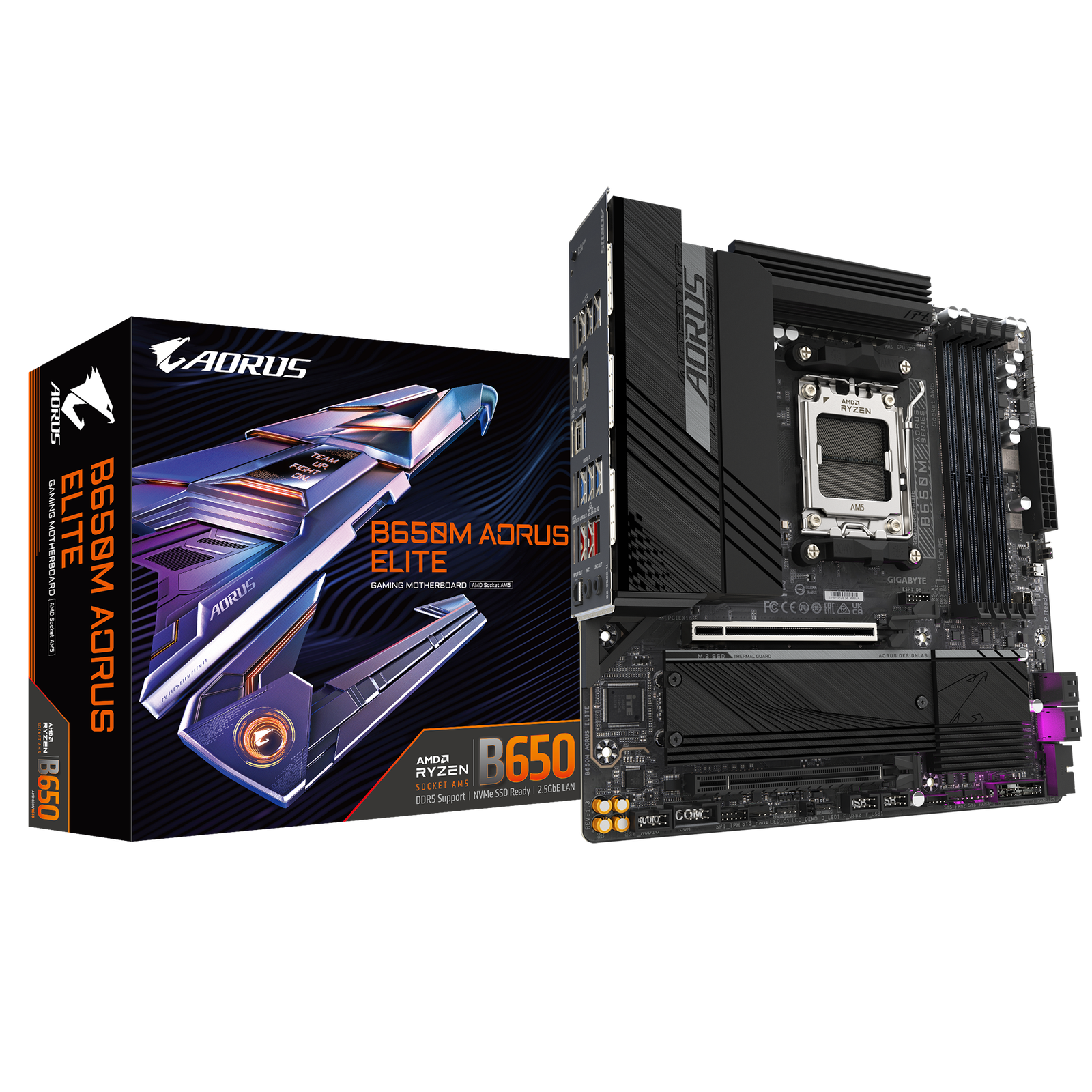 GIGABYTE B650M AORUS ELITE matična ploča AMD B650 Utor AM5 ATX