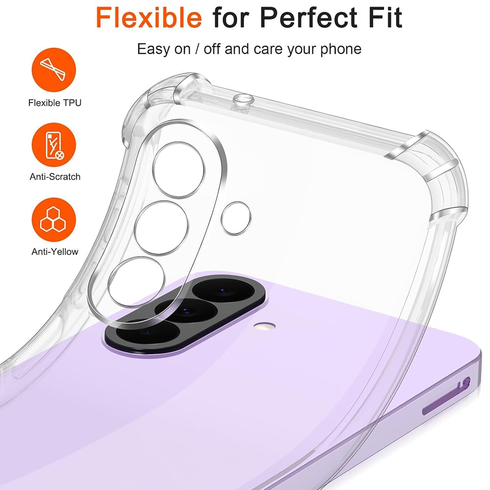 Techsuit Shockproof Clear Silicone prozirna maskica otporna na udarce za Samsung Galaxy A27 5G