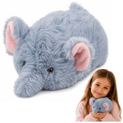 Plush Elephant Mascot Cuddly Toy Soft Small Gray 18 cm