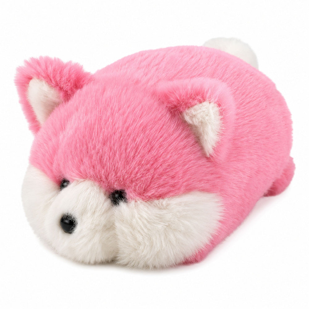 Plush Fox Plush Toy, Pink Soft Fur, 16 cm