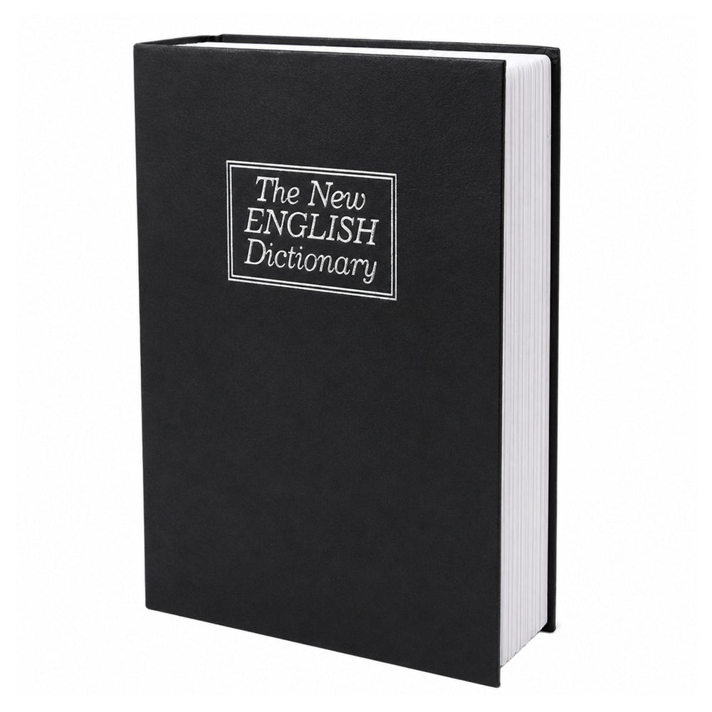 Book-shaped Safe with Key Case, Black, 18x12 cm