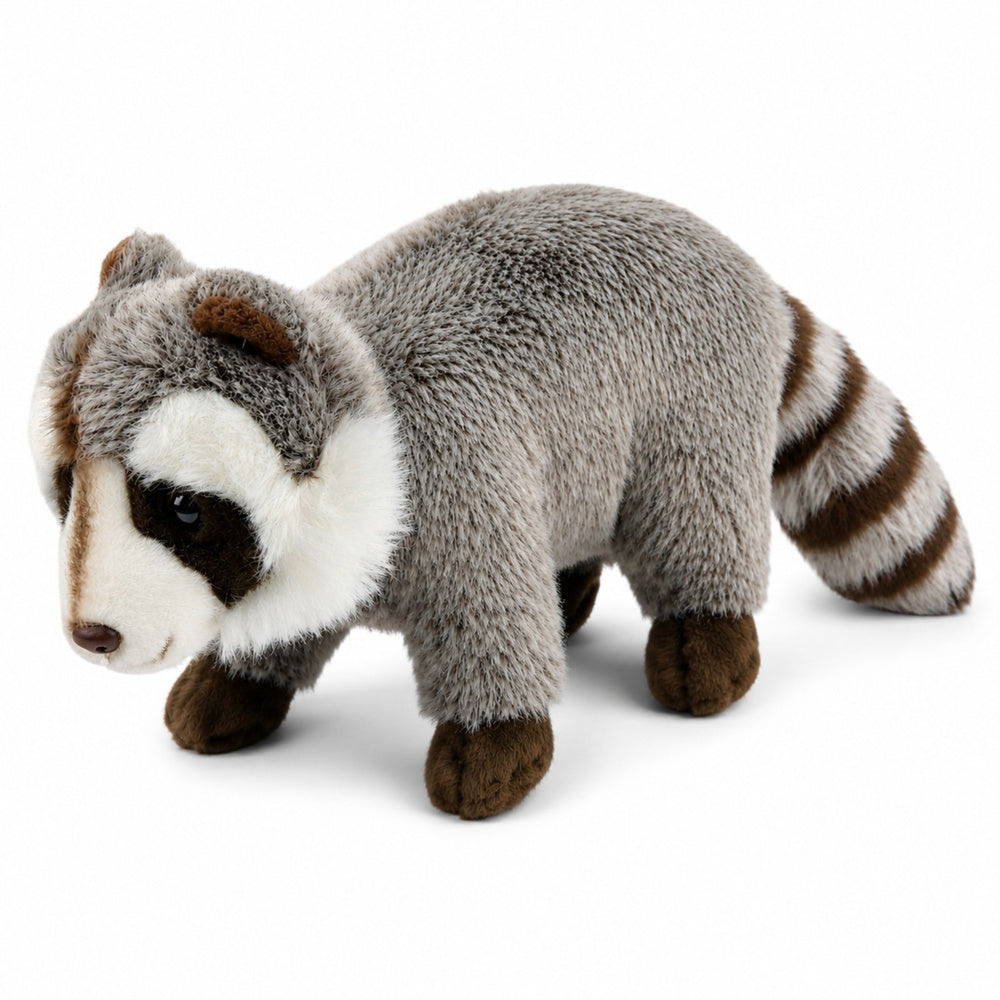 Plush Raccoon Mascot Cuddly Toy Realistic Gray 45 cm
