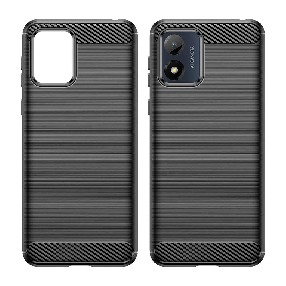 Techsuit Carbon Silicone pouzdro pro Motorola Moto E13 – černé