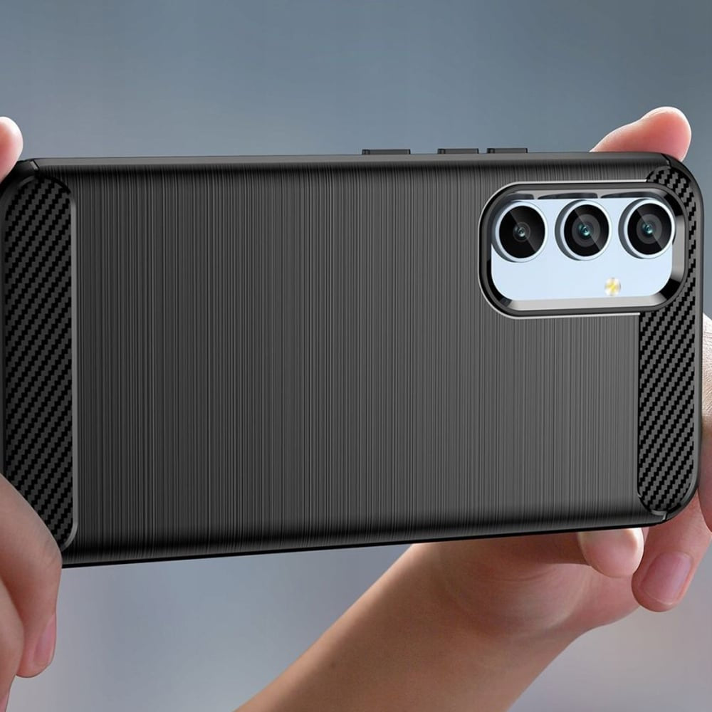 Techsuit Carbon Silicone kryt pro Samsung Galaxy A34 5G - černý