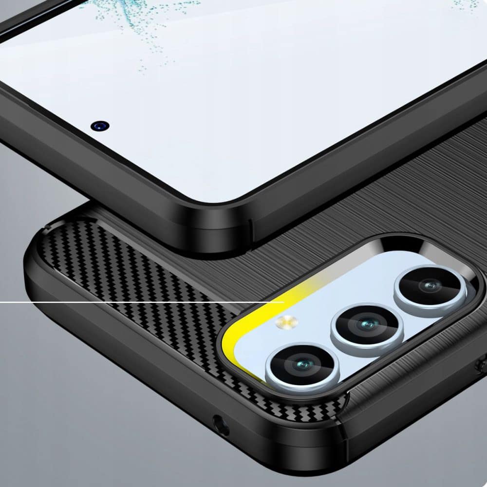 Techsuit Carbon Silicone kryt pro Samsung Galaxy A34 5G - černý