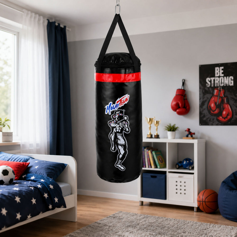 Children's Punching Bag Exercise Set MUAY THAI Gloves 55x17cm M