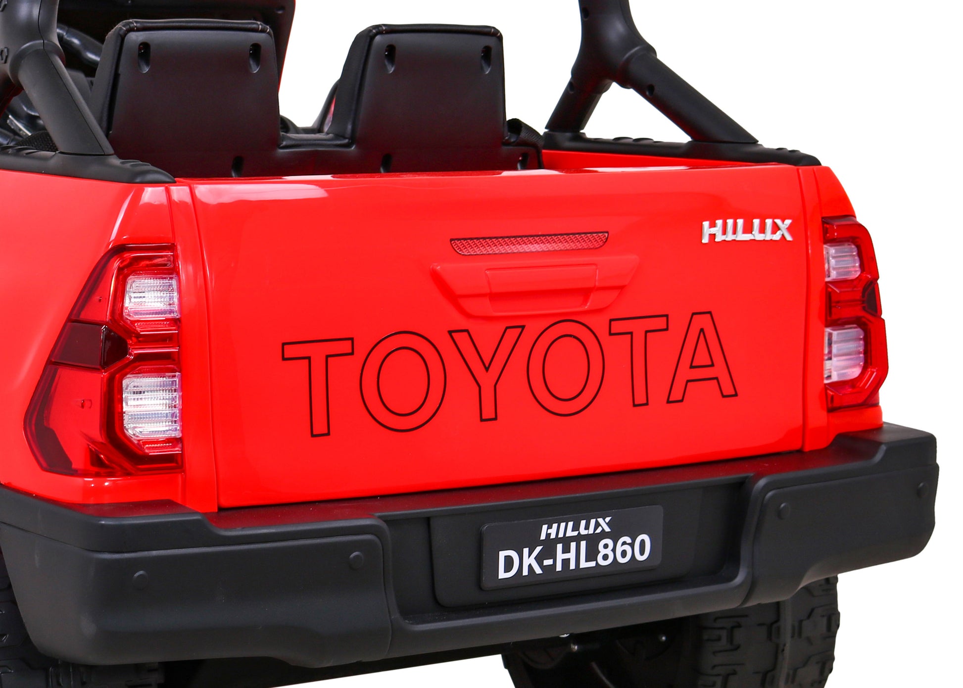 Licencirani auto na akumulator Toyota Hilux 4x4 - crveni