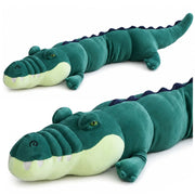Large Plush Crocodile Mascot Cuddly Toy Realistic Green 150 cm