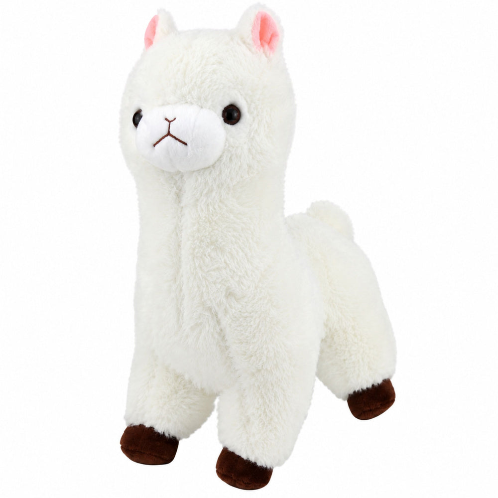Plush Alpaca Llama Plush Toy Cuddly Toy Soft Fur White 38 cm