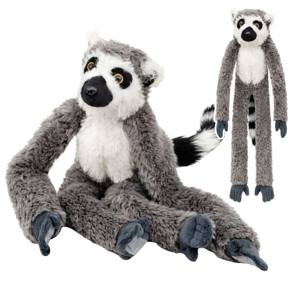 Plush Lemur Mascot Cuddly Toy Paws With Velcro For Hanging 50 cm