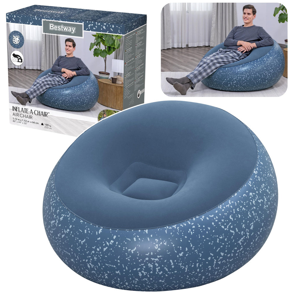 Inflatable Blue Inflate A Chair Bestway 75154