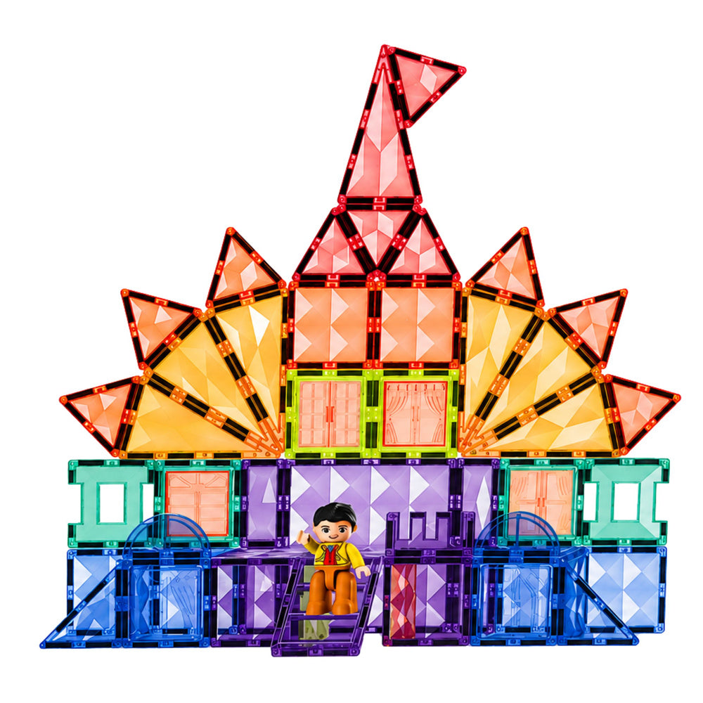 Magnetic Construction Blocks 3D Panels Creative STEM Colorful 85 pcs.