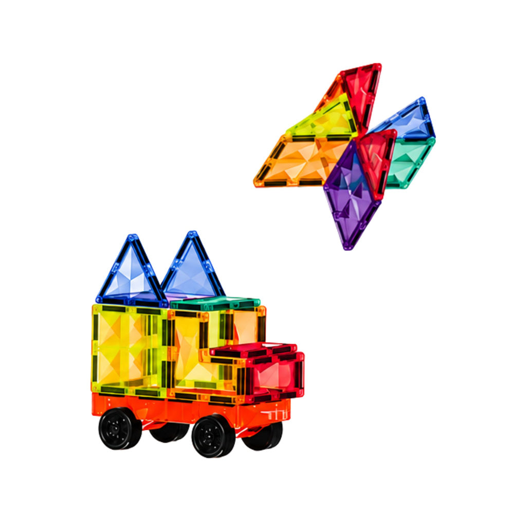 Magnetic Construction Blocks 3D Panels Creative STEM Colorful 85 pcs.
