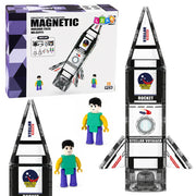 Magnetic Construction Blocks Space Rocket Figures 26 pcs.
