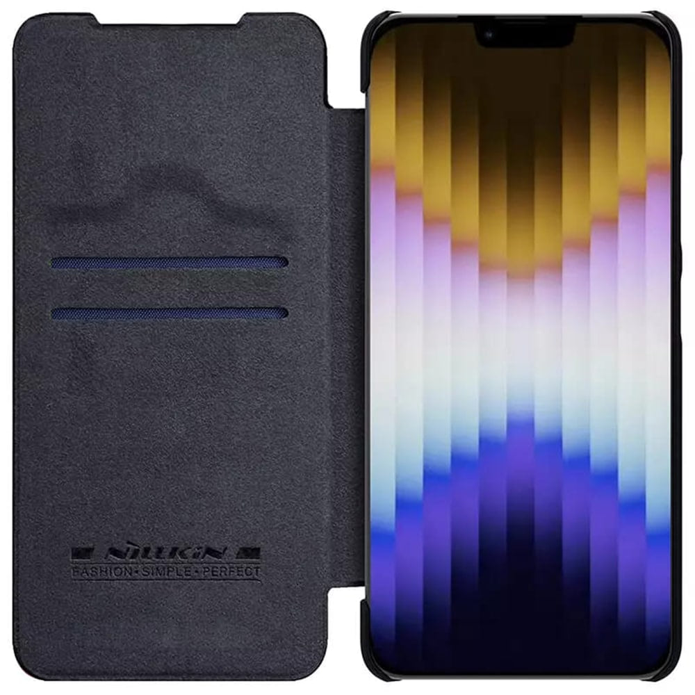 Nillkin - Qin kožna PRO torbica za iPhone 13 / 14 - crna