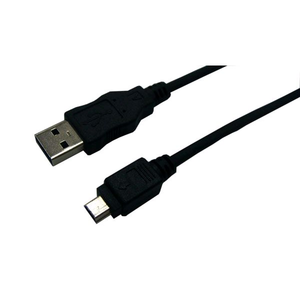LogiLink USB 2.0 A/mini-A 3m USB kabel USB A Mini-USB A 0,48 Gbit/s Crno