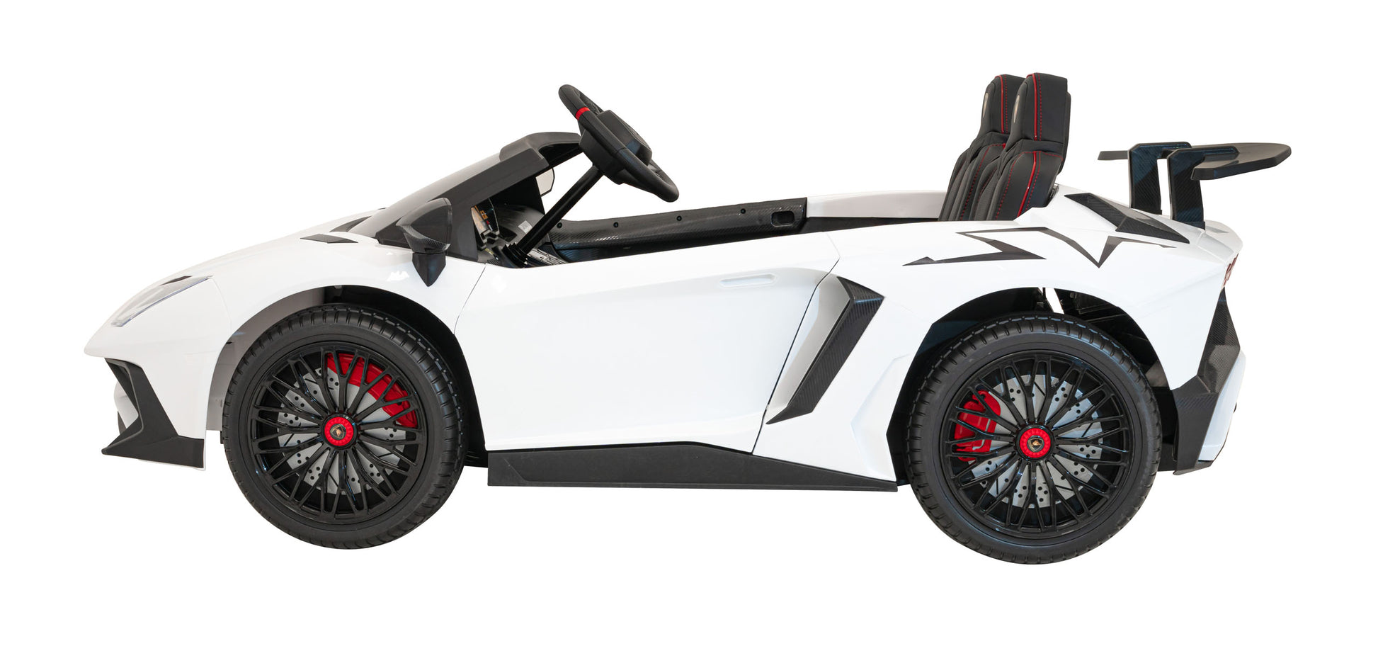 Licencirani auto na akumulator Lamborghini Aventador SV - dvosjed - bijeli