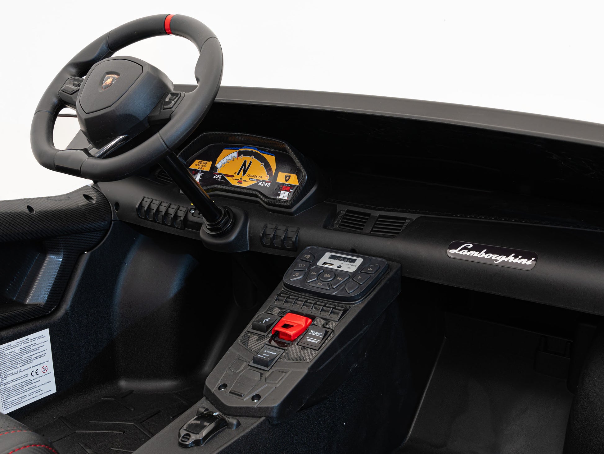 Licencirani auto na akumulator Lamborghini Aventador SV - dvosjed - bijeli