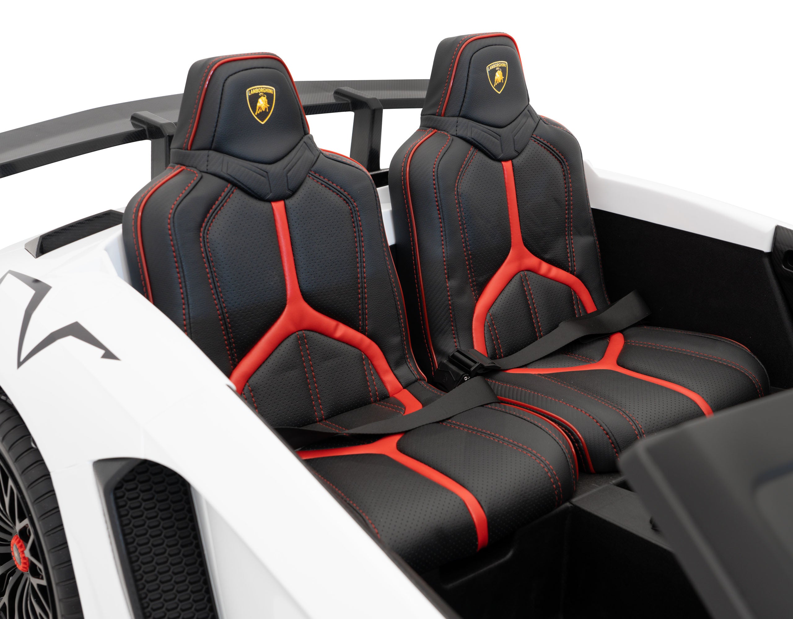 Licencirani auto na akumulator Lamborghini Aventador SV - dvosjed - bijeli