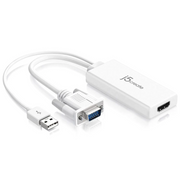 j5create JDA214 0,176 m VGA, USB A HDMI Bijelo