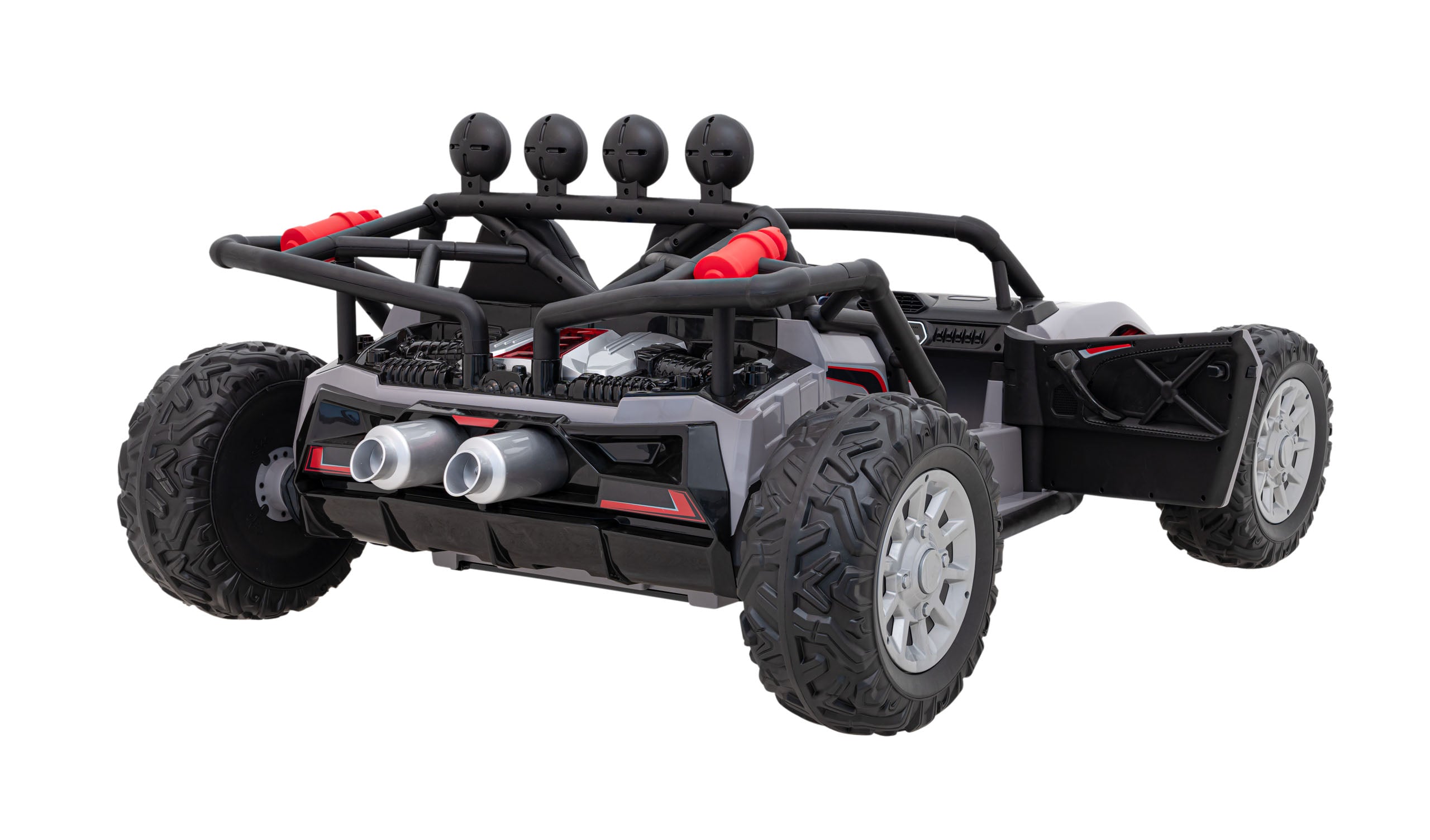 Buggy na akumulator Racing 5 - dvosjed - sivi