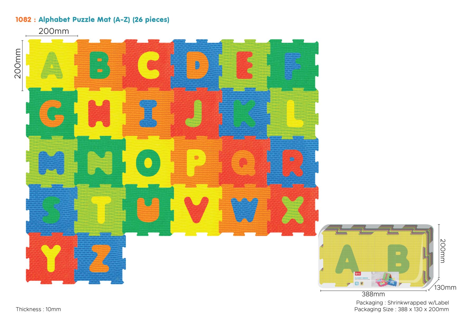 Alphabet puzzle mat