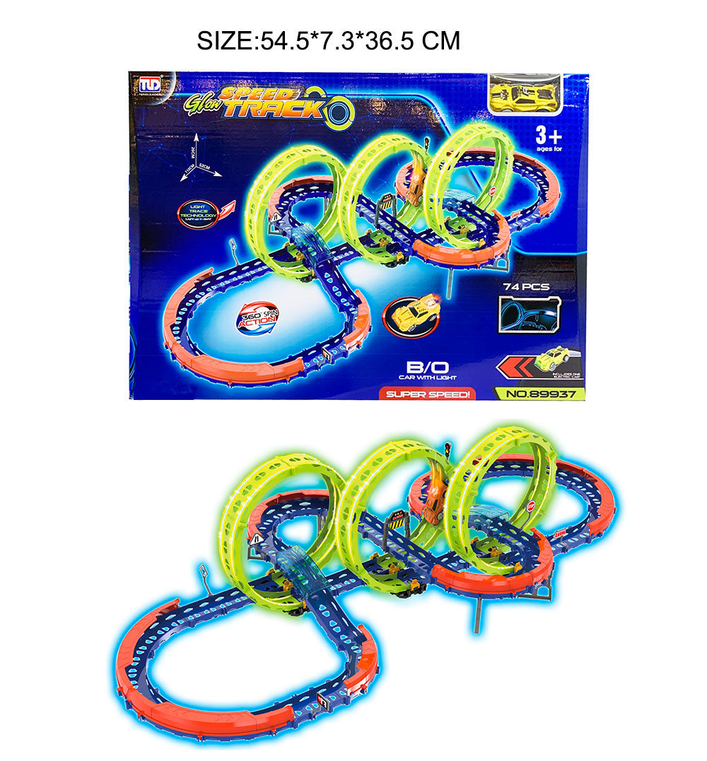 Staza za autiće Extreme Race - 74 elemenata